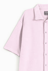 Ottoman Oversized Collar Shirt - Orchid